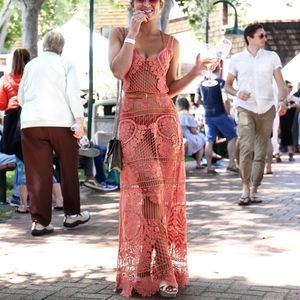 For Love and Lemons Maldives Crochet Maxi Dress